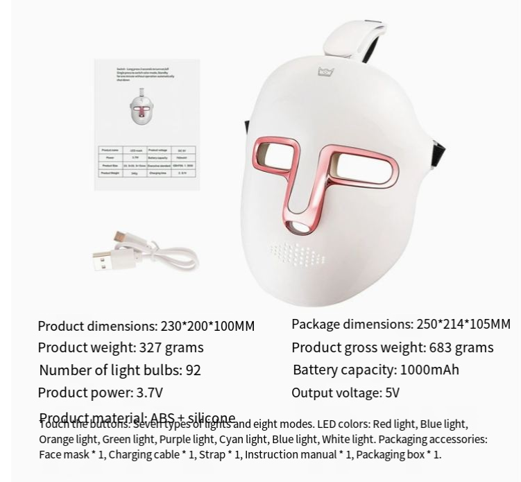 GlowVera™ LED Light Terapy Facial Mask